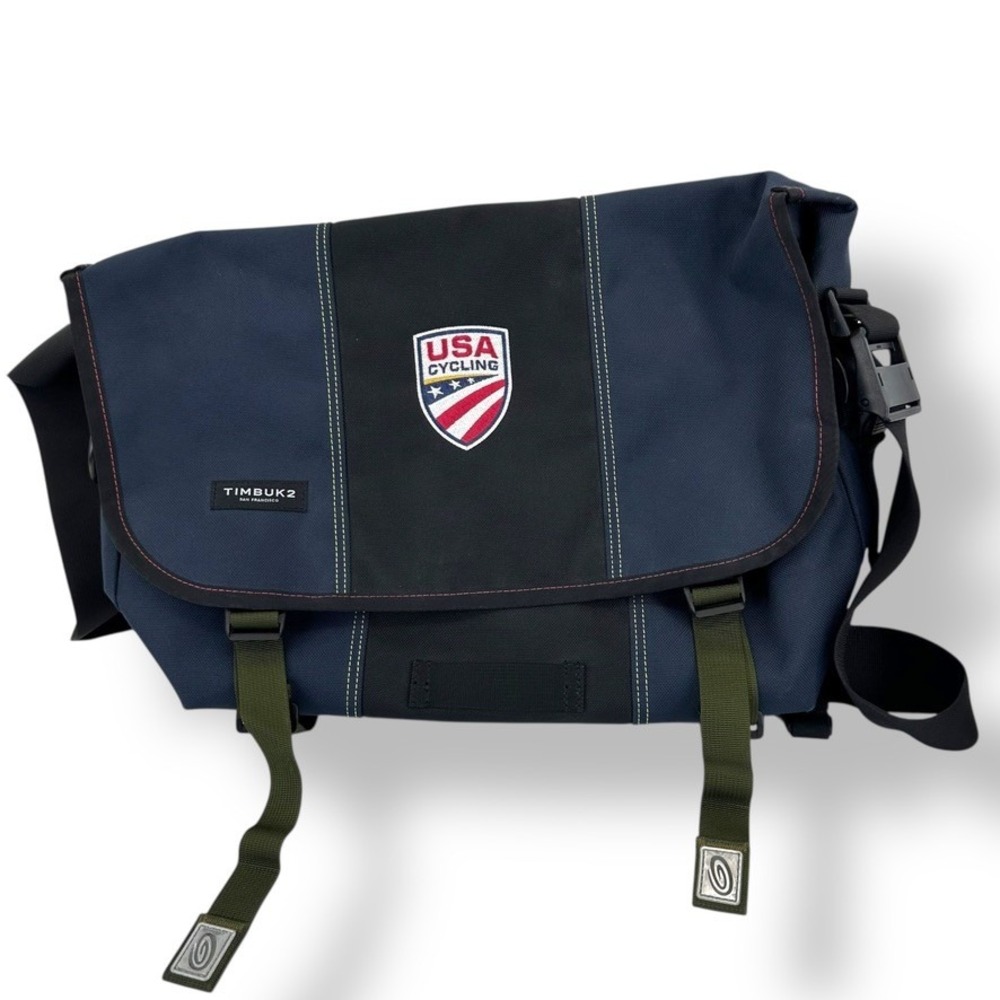 Timbuk2 USA Cycling Series Messenger Bag Navy Blue Black Olive Green Rare